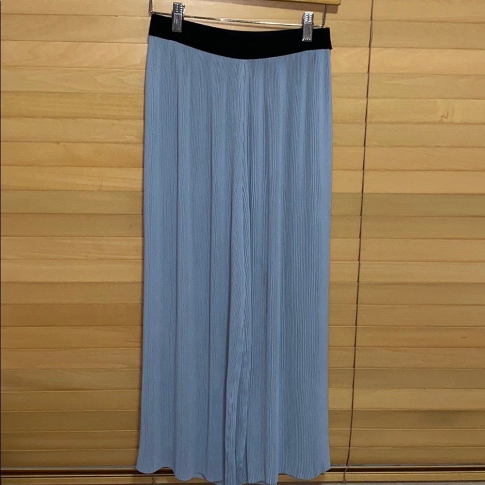 Baby blue pleaded pants